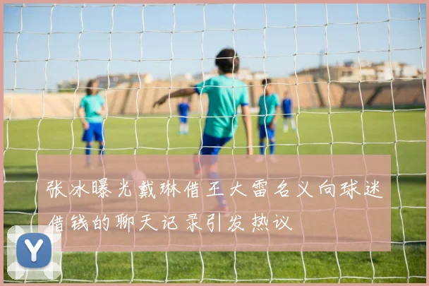 张冰曝光戴琳借王大雷名义向球迷借钱的聊天记录引发热议
